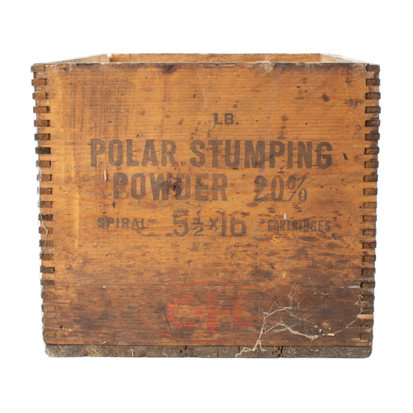 Wood Polar Stumping Powder Crate