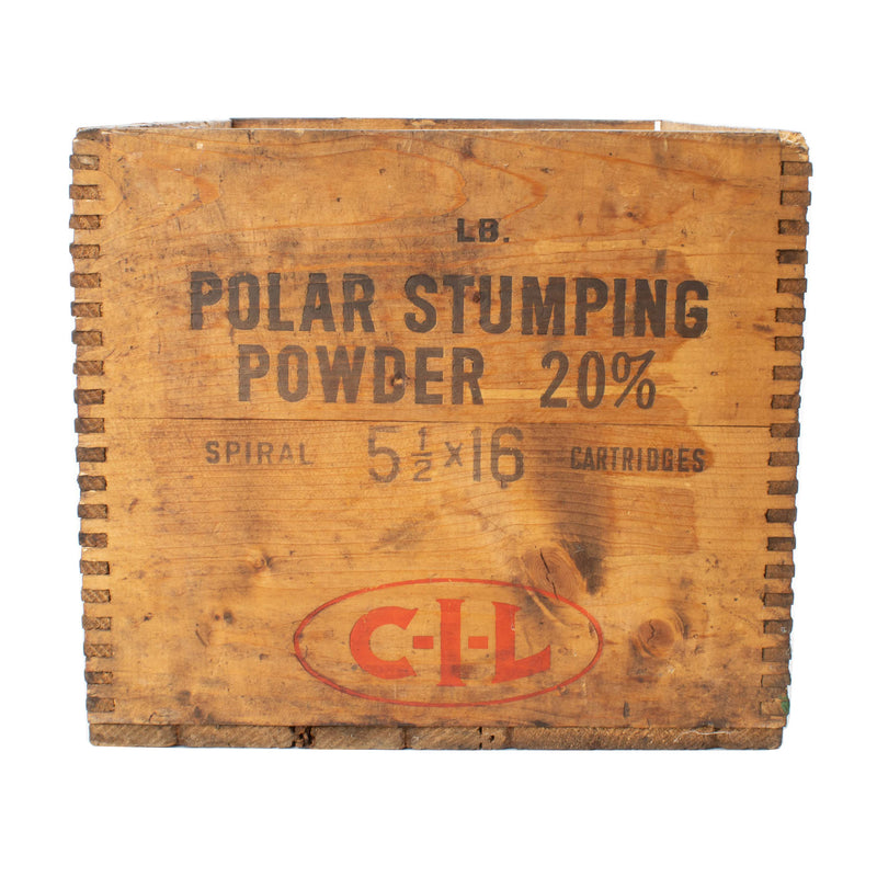 Wood Polar Stumping Powder Crate
