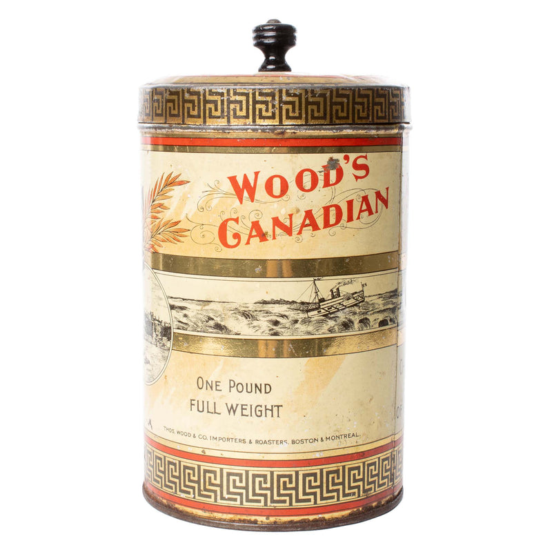 Wood's Canadian Souvenir Coffee Tin