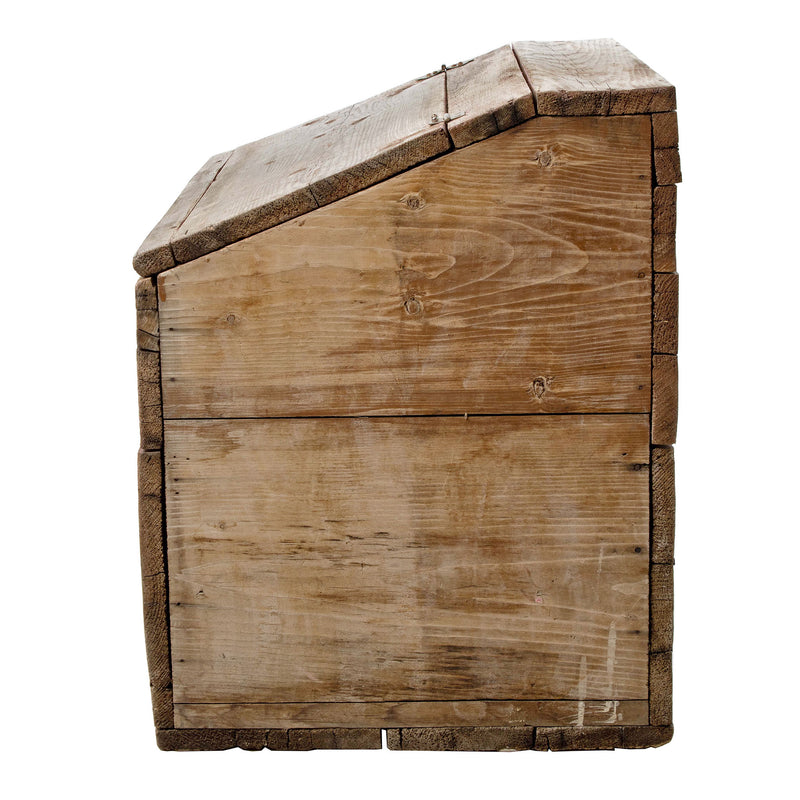 Wood Box with Slanted Top Lid – Iron Crow
