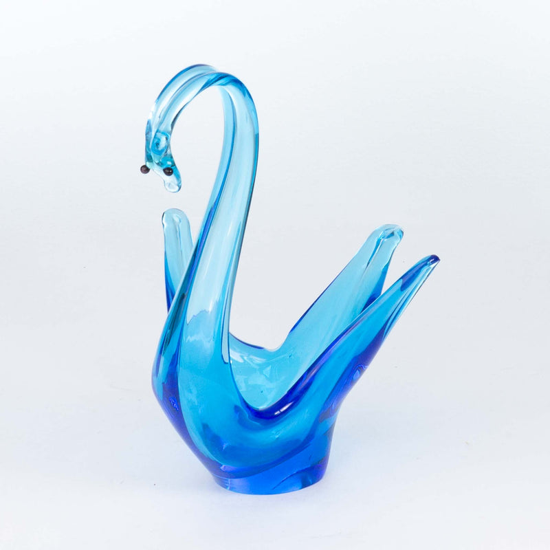 Altaglass Turquoise Swan Dish