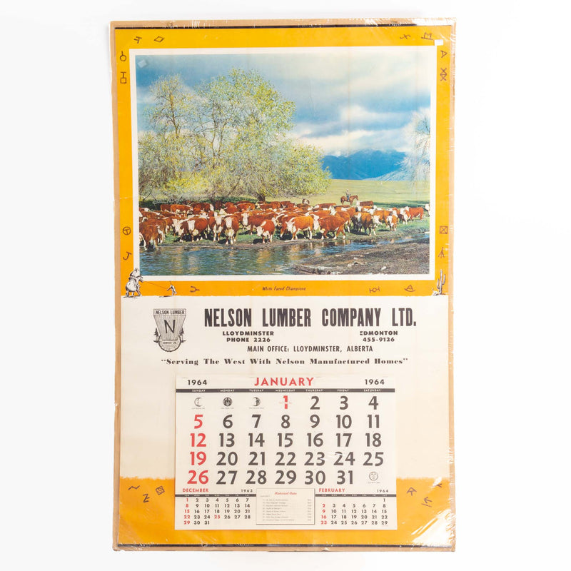 Nelson Lumber Company 1964 Calendar
