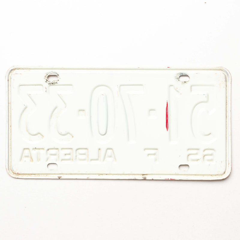Alberta 1965 Farm Licence Plate