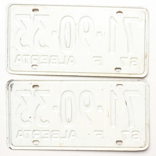 Alberta 1967 Farm Licence Plate