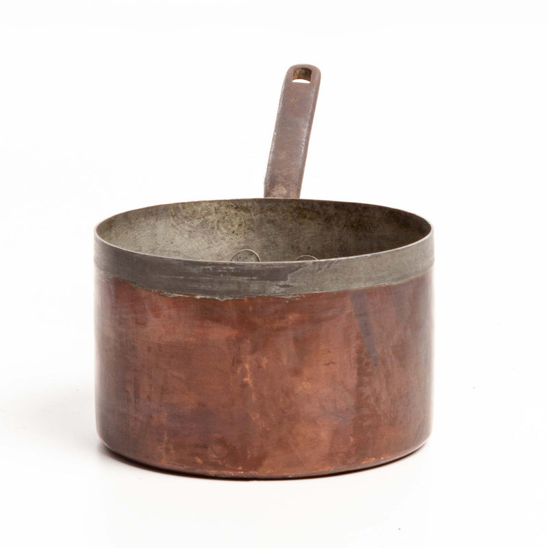 Copper Sauce Pan with Iron Handle - 8" Diameter