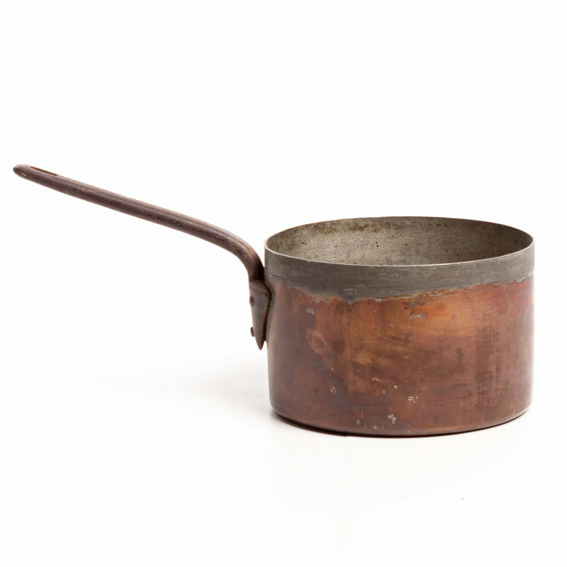 Copper Sauce Pan with Iron Handle - 8" Diameter