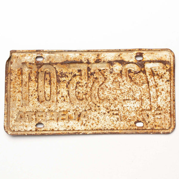 Alberta 1967 Farm Licence Plate "72-35-01"
