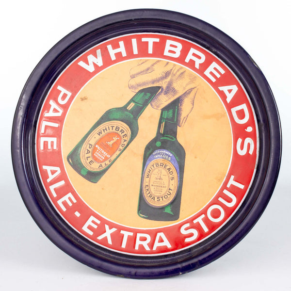 Enamel Whitbread Pale Ale Extra Stout Serving Tray
