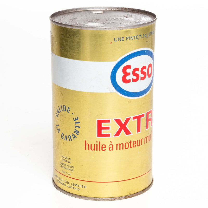 Esso Extra Quart Oil Can Metal