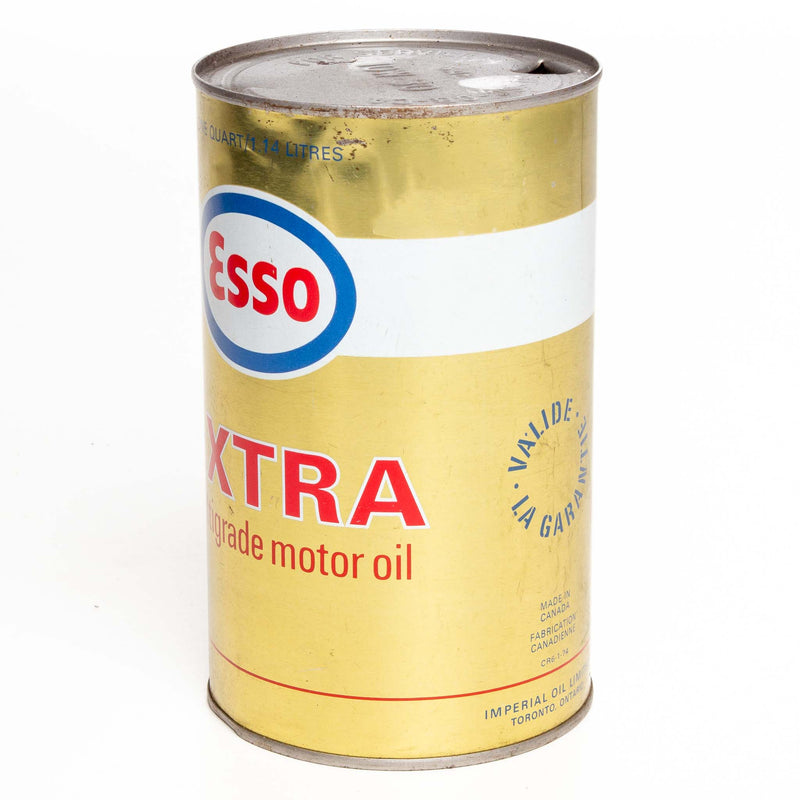 Esso Extra Quart Oil Can Metal