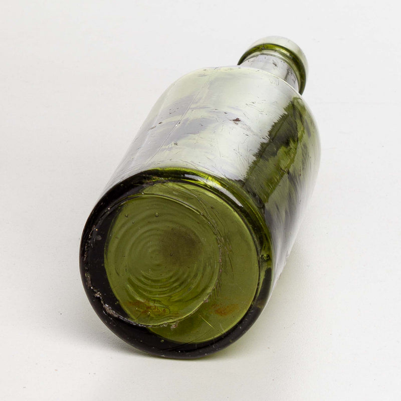 Green Glass Long Neck Bottle
