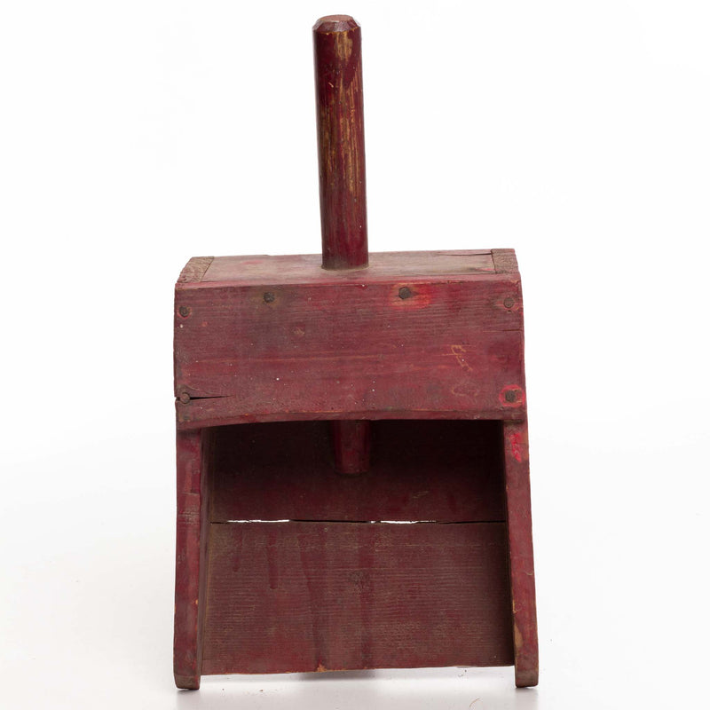 Red Painted Wood Hand Shovel