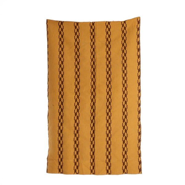 Tan And Brown Geometric Pattern Cloth 26 X 42