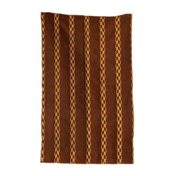 Tan And Brown Geometric Pattern Cloth 26 X 42