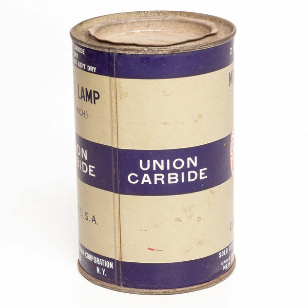 Union Carbide 2Lb Miners Lamp Carbide Tin