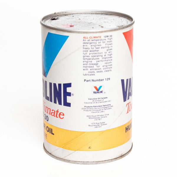 Valvoline All-Cimate Motor Oil Can