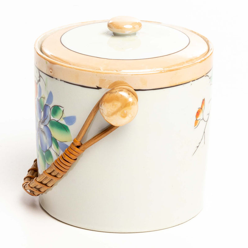 Biscuit Barrel with Wicker Handle