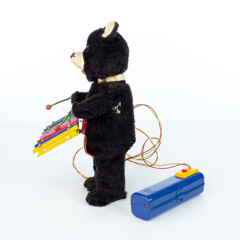 Linemar Battery Xylophone Bear Japan - 1950s