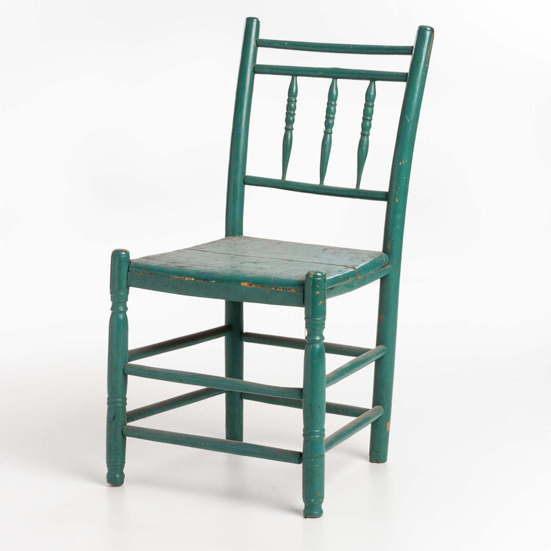 Blue Acadian Wooden Chair C1840