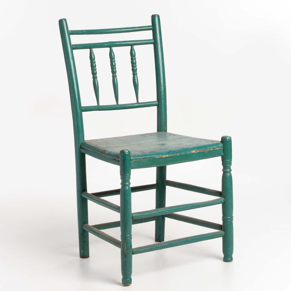 Blue Acadian Wooden Chair C1840