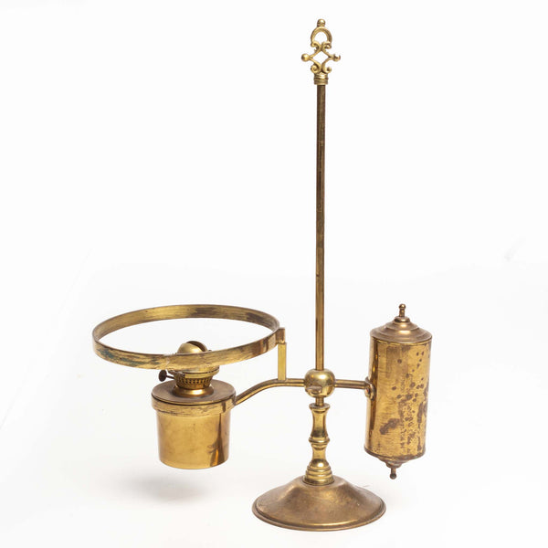 Student's Brass Oil Lamp without Shade