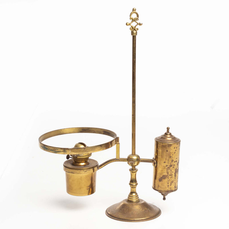 Brass Student's Oil Lamp without Shade