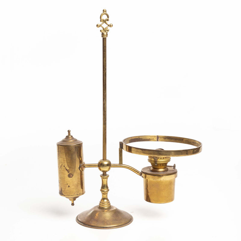 Brass Student's Oil Lamp without Shade