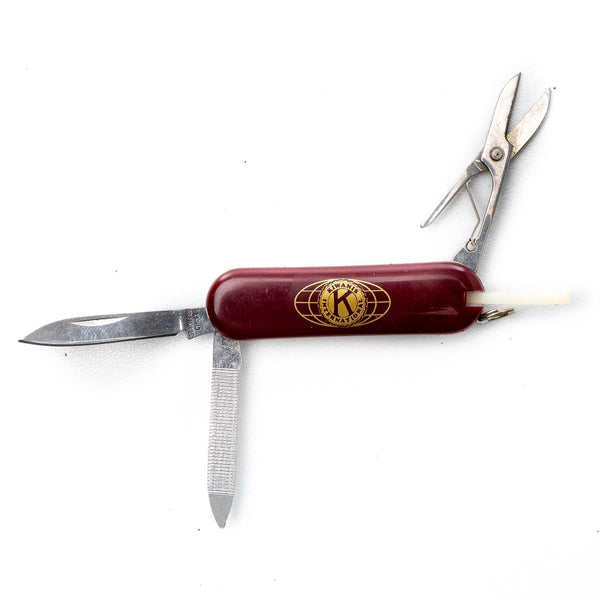 Burgundy "Kiwanis International" Pocket Knife