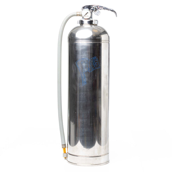 Chrome Flag Fire Extinguisher