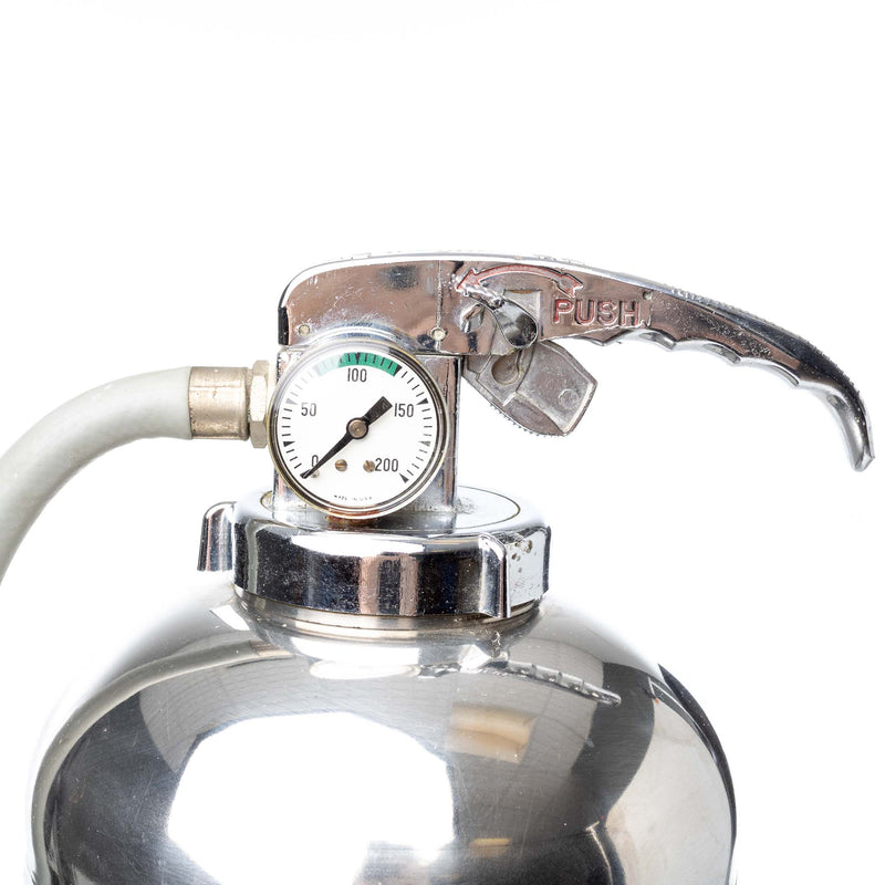 Chrome Flag Fire Extinguisher