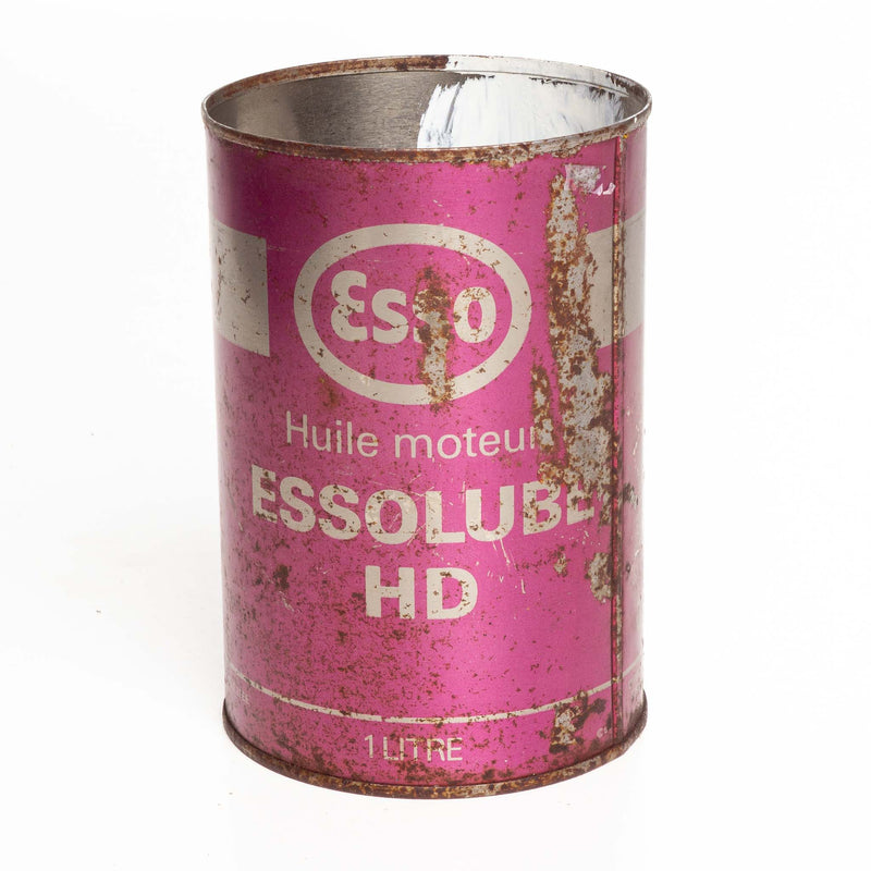 Essolube Hd Motor Oil Metal Can 1 Liter Poor Condition