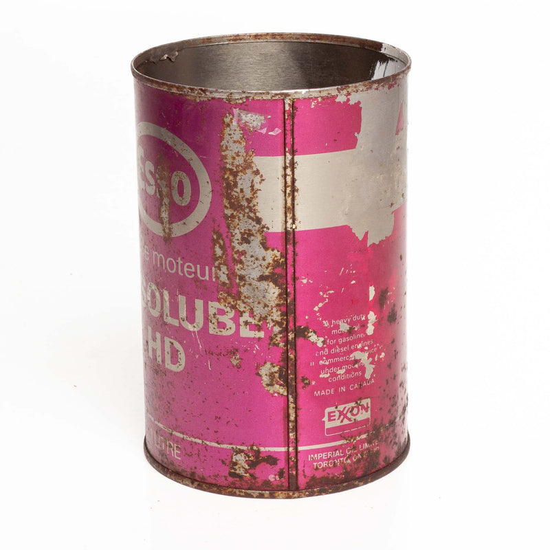 Essolube Hd Motor Oil Metal Can 1 Liter Poor Condition