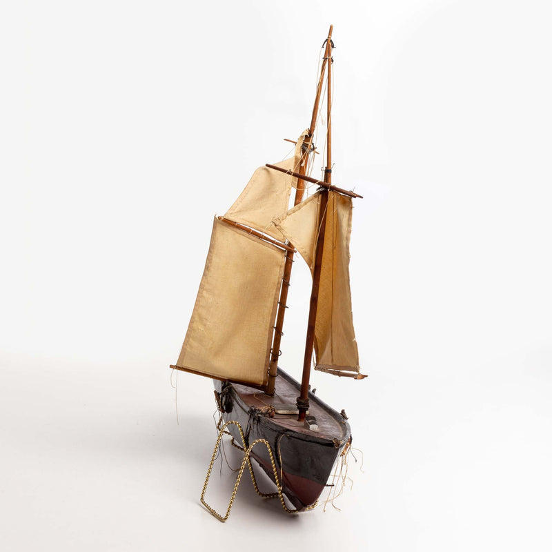 Folk Art Double Mast Sailing Ship