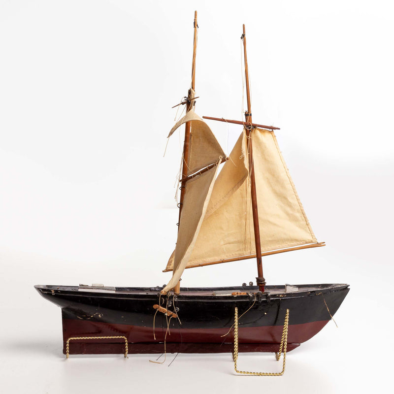 Folk Art Double Mast Sailing Ship