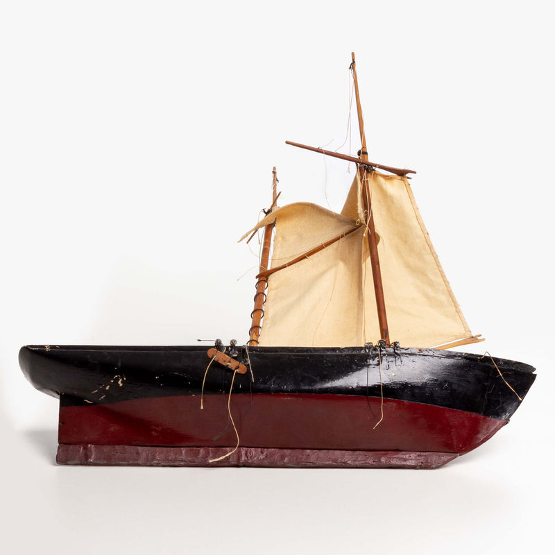 Folk Art Double Mast Sailing Ship