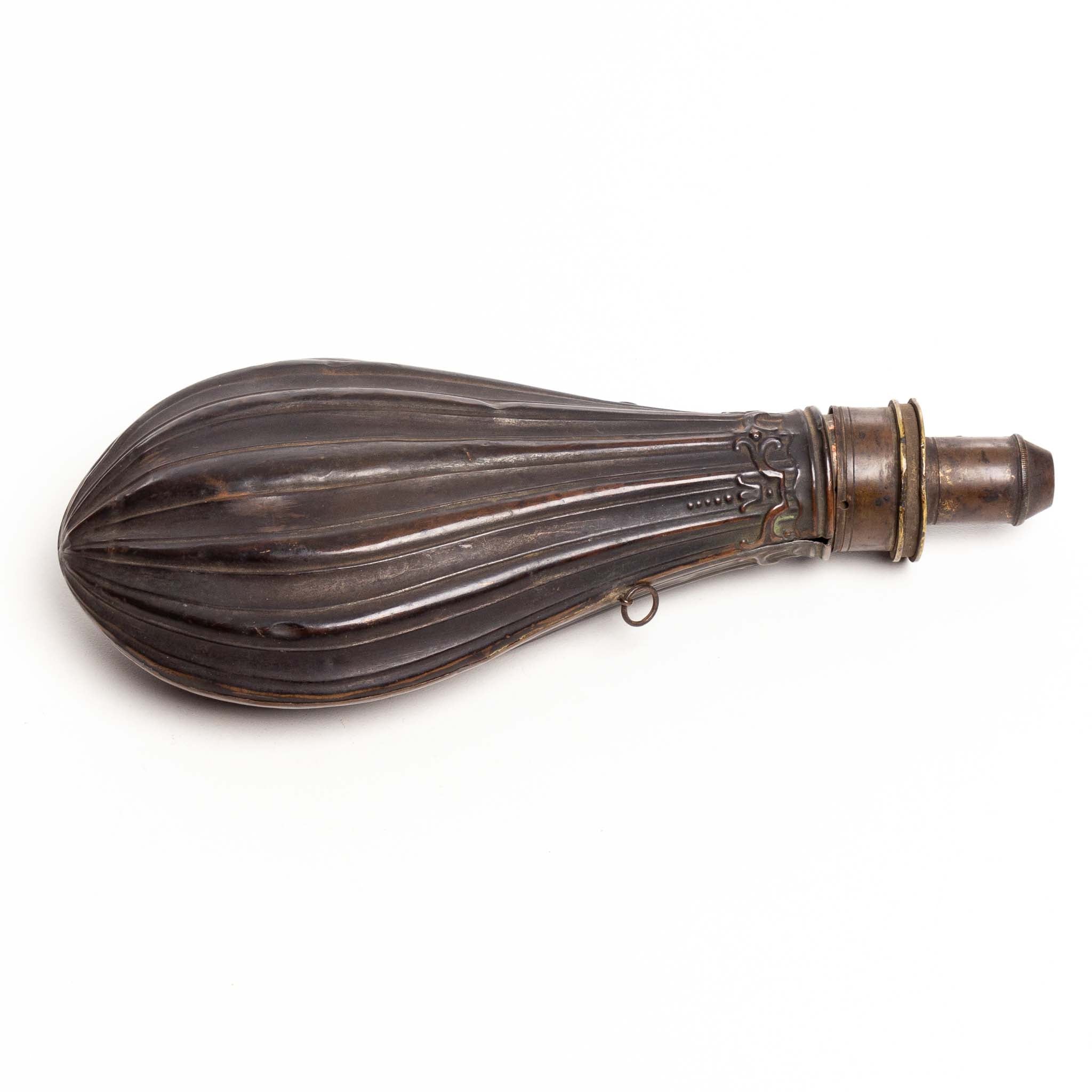 Gun Powder Flake Blackened Pressed Copper Gun Powder Flask (3pcs. - As Is) – Iron Crow