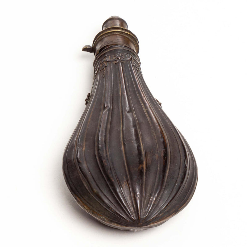 Blackened Pressed Copper Gun Powder Flask (3pcs. - As Is)
