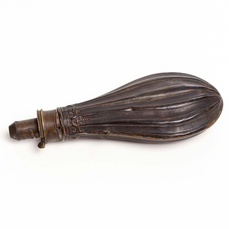 Blackened Pressed Copper Gun Powder Flask (3pcs. - As Is)