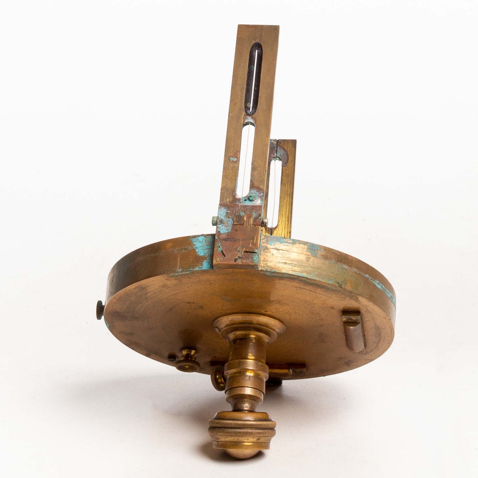 Brass Gurley Surveyors Compass in Wood Case (No Glass
