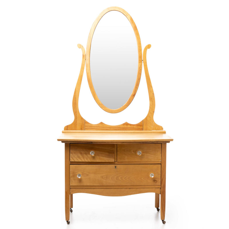 Maple Princess Dresser with Mirror Iron Crow Maple Princess Dresser with Mirror Iron Crow