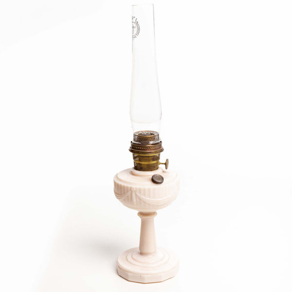 Alacite Oil Lamp Base with Lincoln Drape Motif