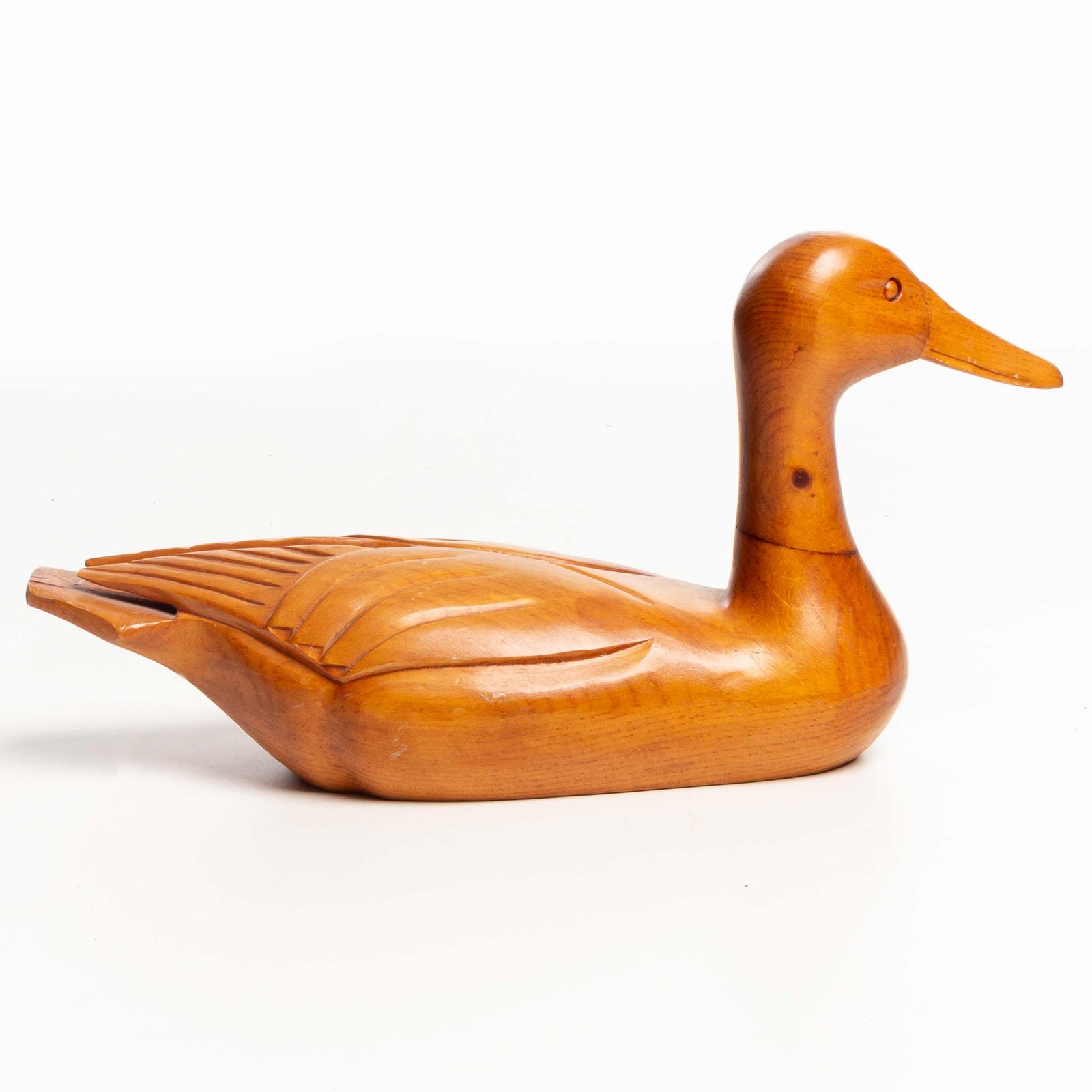 Midy Fowler Decoys カンバスバック ヘン 木製デコイ antique-pine-duck-signed-