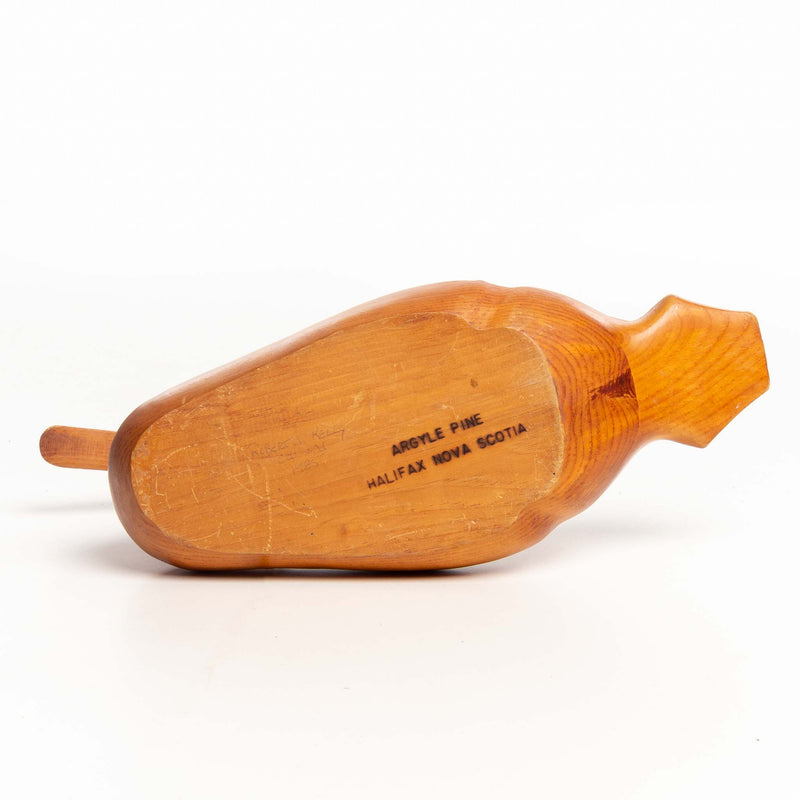 Argyle Pine Duck Decoy Signed Robert Kelly