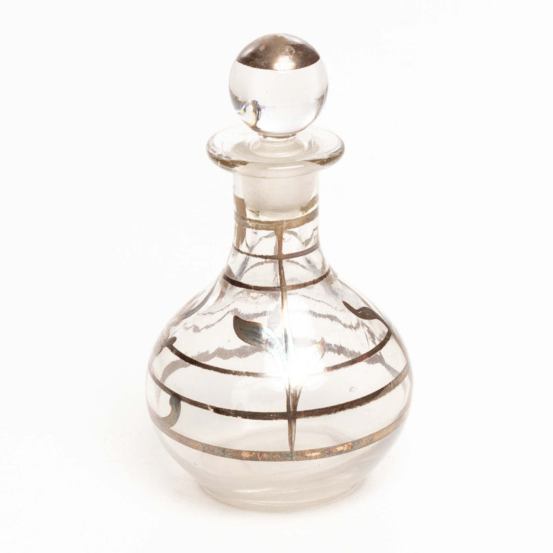 Silver Overlay Perfume Bottle