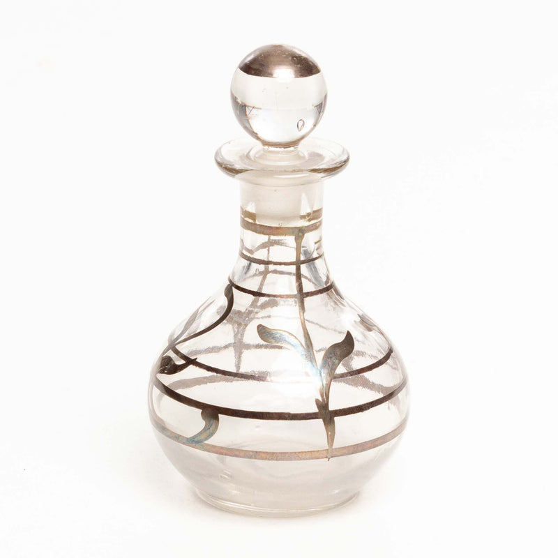 Silver Overlay Perfume Bottle