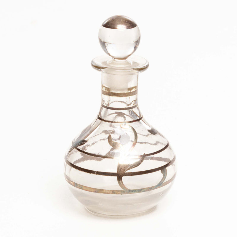 Silver Overlay Perfume Bottle