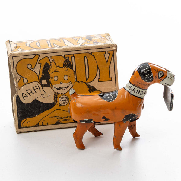 Tin Sandy The Dog Toy (No Key, Boxed)