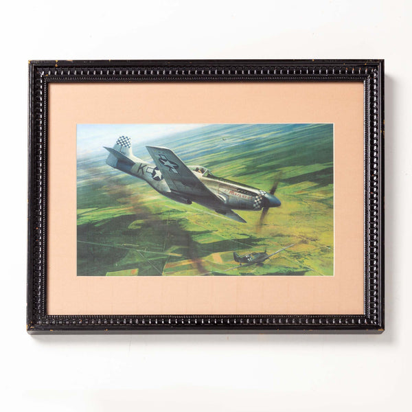 Framed P-51 Mustang Print