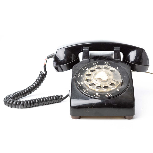 Black Rotary Dial Telephone