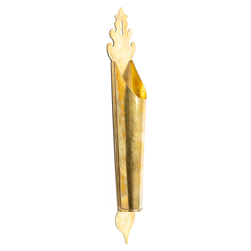 Brass Wall Pocket Planter